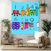 Numberblocks Wall Decor Tapestry Art For Pet Memorial Birthdaywedding Party Backdrop Family Gift
