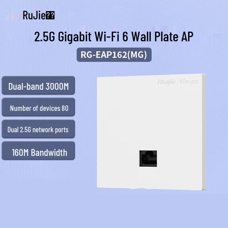 Ruijie RG-EAP162(MG) WiFi 6 AX3000 Dual-Band Panel AP (CN version)