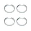 Asula Project Aluminum Hub Rings with Flanges, Set of 4 (65.1-56.1 Mm)
