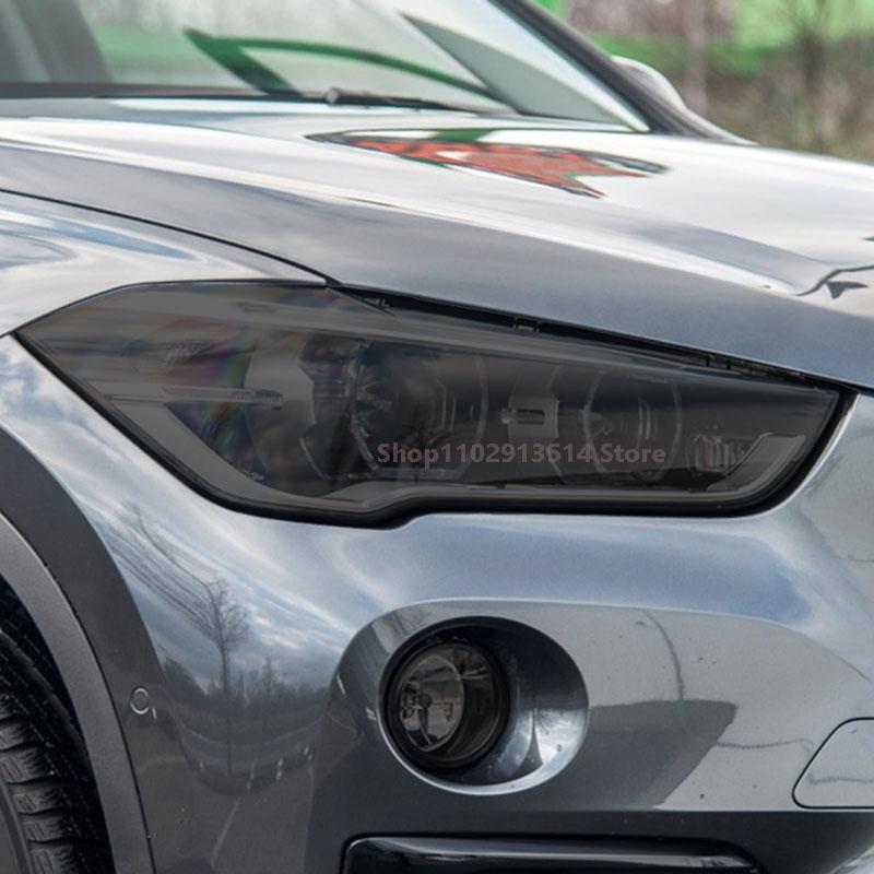 Для BMW X1 F48 2015 - Защитная пленка на фары автомобиля Виниловая пленка для восстановления Прозрачно-черная TPU Наклейка для ремонта фар автомобиля