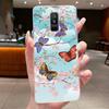 For Samsung A6+ A6 2018 SM-A605G A600F Back Cover For Samsung Galaxy A6 Plus 2018 Case Clear Fashion Butterfly Flower Phone Case