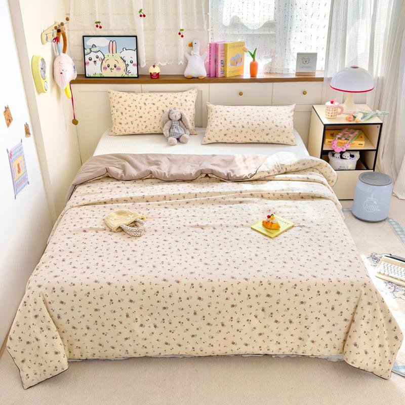 Охлаждающее летнее одеяло класса А для младенцев из стираного хлопка и соевого волокна