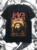 Группа Slayer Таиланд и США Маленький Рок Чистый Хлопок Мужская и Женская Футболка с Коротким Рукавом Базовая Thrash Metal