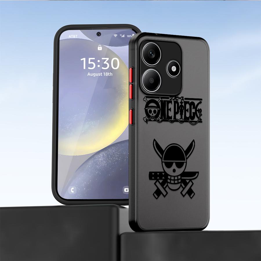 Аниме One Piece Логотип Чехол Задняя крышка телефона для Xiaomi Redmi Note 14 13C 10 9S 12 A4 11 14C 13 Pro Plus