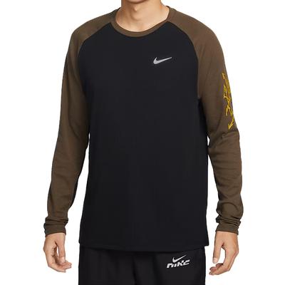 Мужская футболка для бега Dri-Fit Stride с вафельной текстурой, быстросохнущая, мягкая, с круглым вырезом, мужские топы IQ3630-010