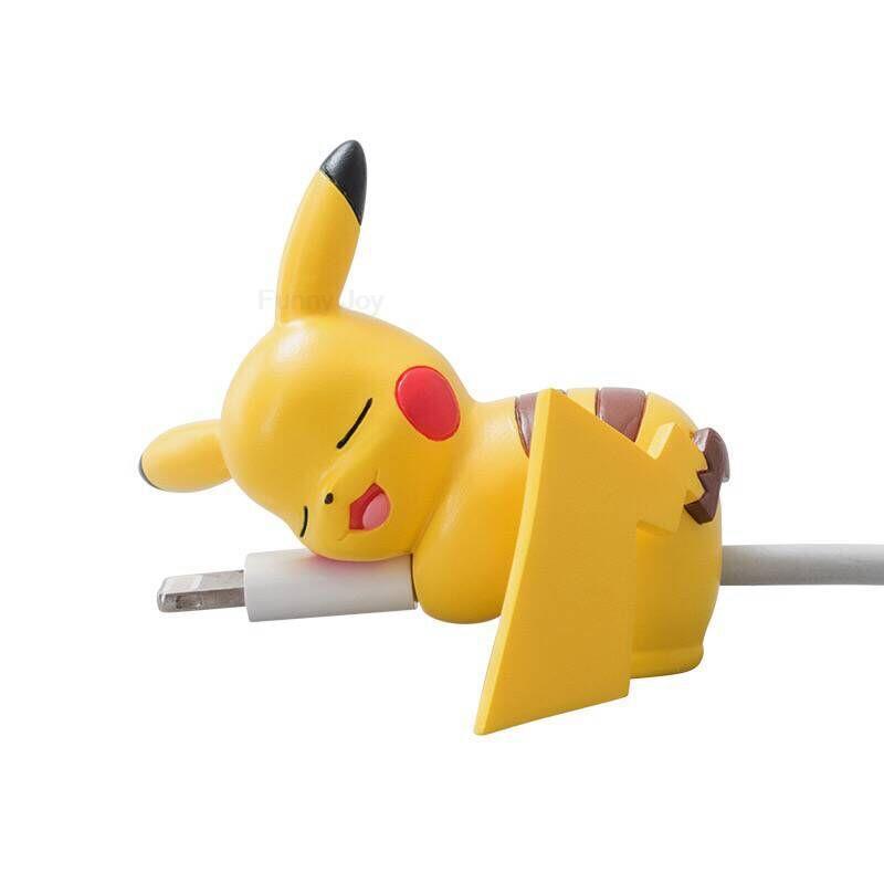 Горячая Аниме Фигурка USB Защитный Чехол Кабельный Защитник Пикачу Чашка Питомцы Иви Куклы Мяу Jigglypuff Аксессуары Игрушка Подарок