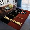 Name Custom Philadelphia Flyers Art Carpet Rug for Living Room Bedroom Home Sofa Decoration,Kids play Non-slip Floor Mat