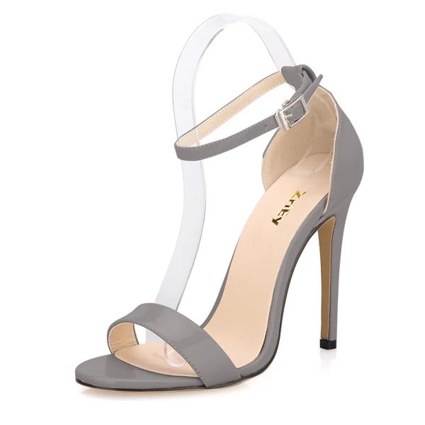 Женские сексуальные туфли-лодочки Летние босоножки на низком каблуке 5 см с ремешком на щиколотке Открытые носки Сексуальные туфли на высоком каблуке Свадебные туфли для вечеринок Женские босоножки больших размеров