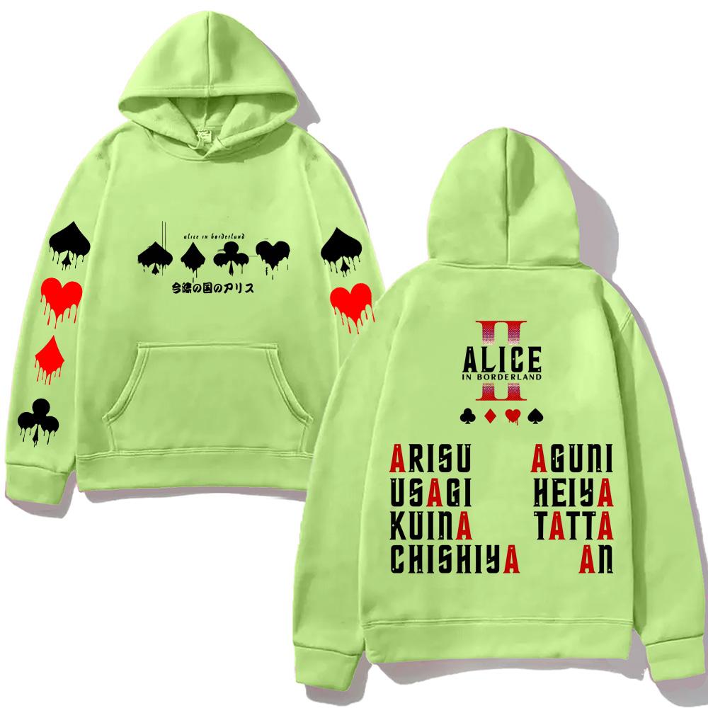 Alice In Borderland Hoodies Harajuku with Hooded Casual Comfortable Clothing High Quality Hoodie Retrofor Autumn/Winter Hooded
