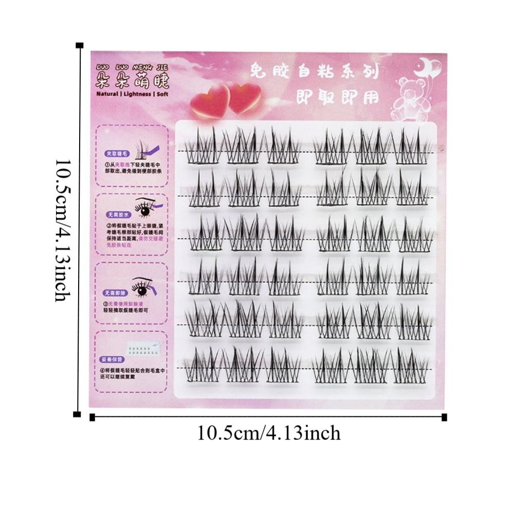 Soft Glue-Free Fake Lashes Long Lasting Eyelashes Extension Ladies Girls