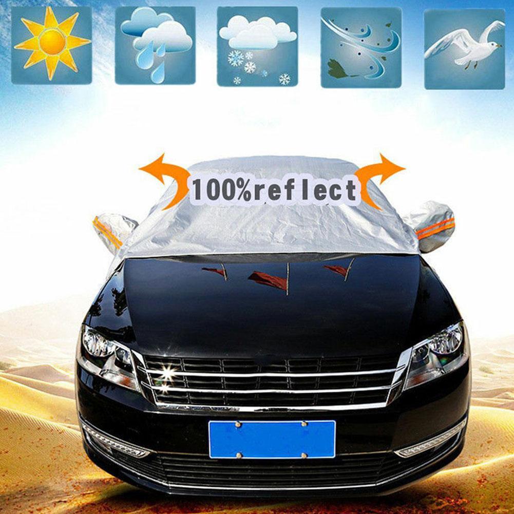 Предотвращает снег, лед, козырек от солнца, пыль, мороз, замерзание автомобиля X3C4 для авто протектора, универсальный чехол от ветра R2S6