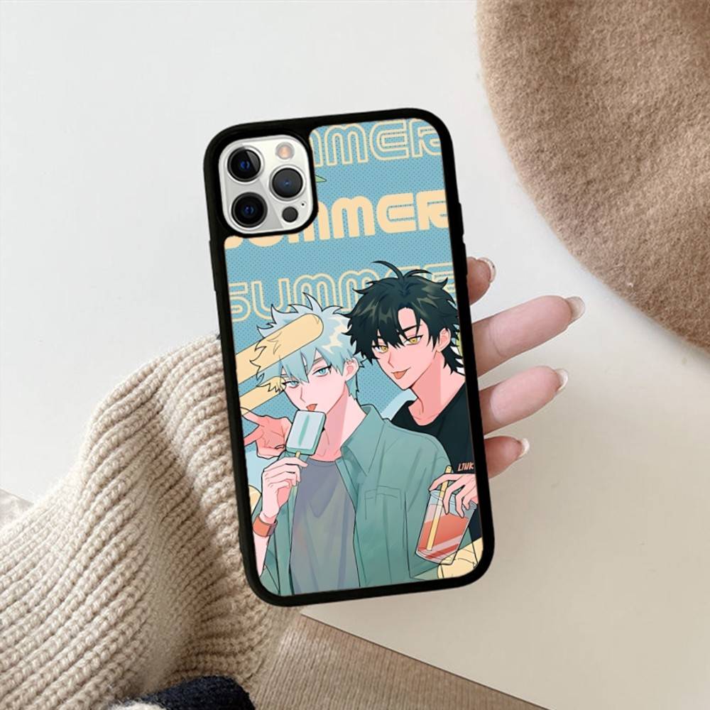 Чехол для телефона Healing Anime L-Link C-Click PC+TPU для IPhone 17 16 15 14 13 12 11 Pro Max Plus Милый Мультяшный Чехол