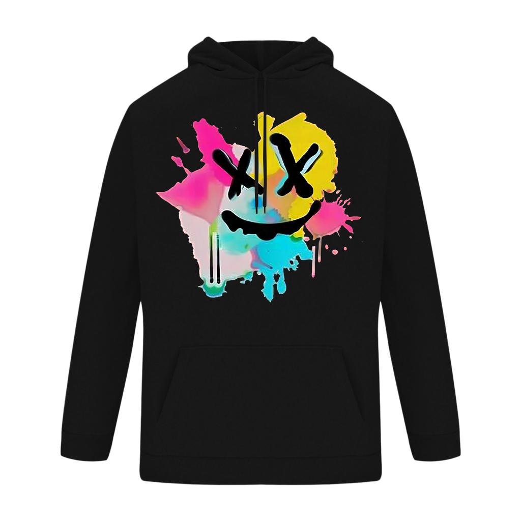 Мужская повседневная толстовка модная толстовка с капюшоном для отдыха топы подростковая уличная мода рубашка с длинным рукавом теплая