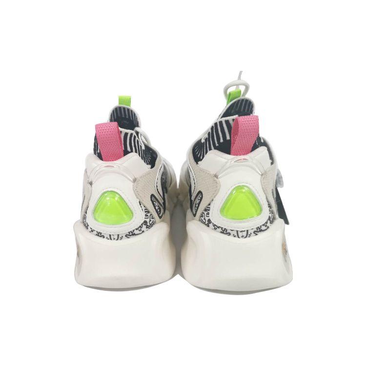 Anta Keith Haring X  Wormhole X-Factor Cushioning Non-Slip Wear-Resistant Mid-Top Running Shoes Men Running Shoes White Black 112038801-4