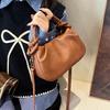 Handheld Fashionable Solid Color Women's Crossbody Bag New Simple Casual Shoulder Bag High-End Handbag KTY