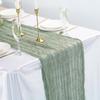 Semi-Sheer Cheese Cloth Table Runner Multicolor Shimmer Wedding Table Runner Fine Flash Country Wedding Decoration Wedding Decor