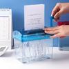 Manual Paper Shredder Portable Large Capacity Clear Visible Anti-slip Mini Hand A4 Paper Cutting Shredding Tool Home Office Supplies