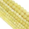 Бусины из камня лимонной яшмы, круглые свободные бусины-разделители для самостоятельного изготовления ювелирных изделий, браслет, модные аксессуары