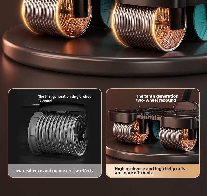 Умное четырехколесное автоматическое колесо для тренировки мышц живота.