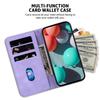 For Samsung Galaxy A07 5G Stand Case 7-Shaped Pattern Imprint Leather Phone Cover with Strap