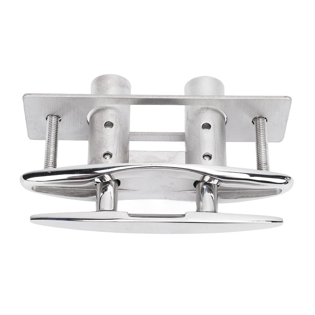 5in Boat Cleat 316 Stainless Steel Pull Up Deck Cleat Retractable Heavy Duty Flush Mount Dock Cleats with Backing Plate