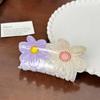Stylish Acrylic Flower Hair Clips Available In Multiple Colors For Elegant Women's Hairstyles