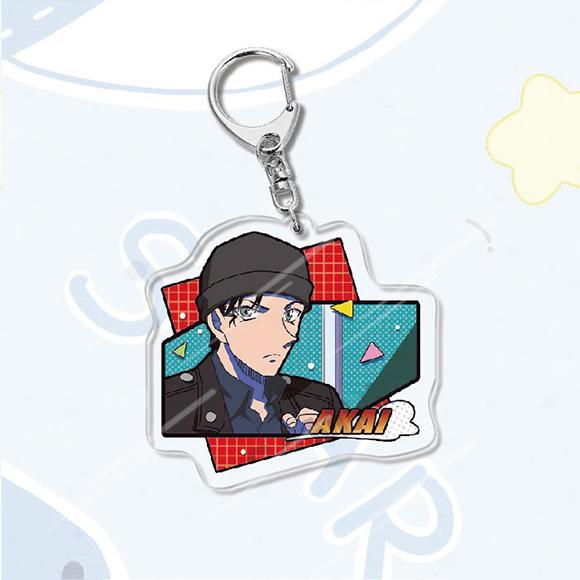 Акриловый брелок в стиле аниме «Детектив Конан», металлическое кольцо, автомобильная сумка, украшение для ключей, аксессуар, подарок, аниме, подарки, кулон