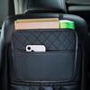 Органайзер для багажника автомобиля и место для хранения на спинке сиденья с кожаным мусорным баком