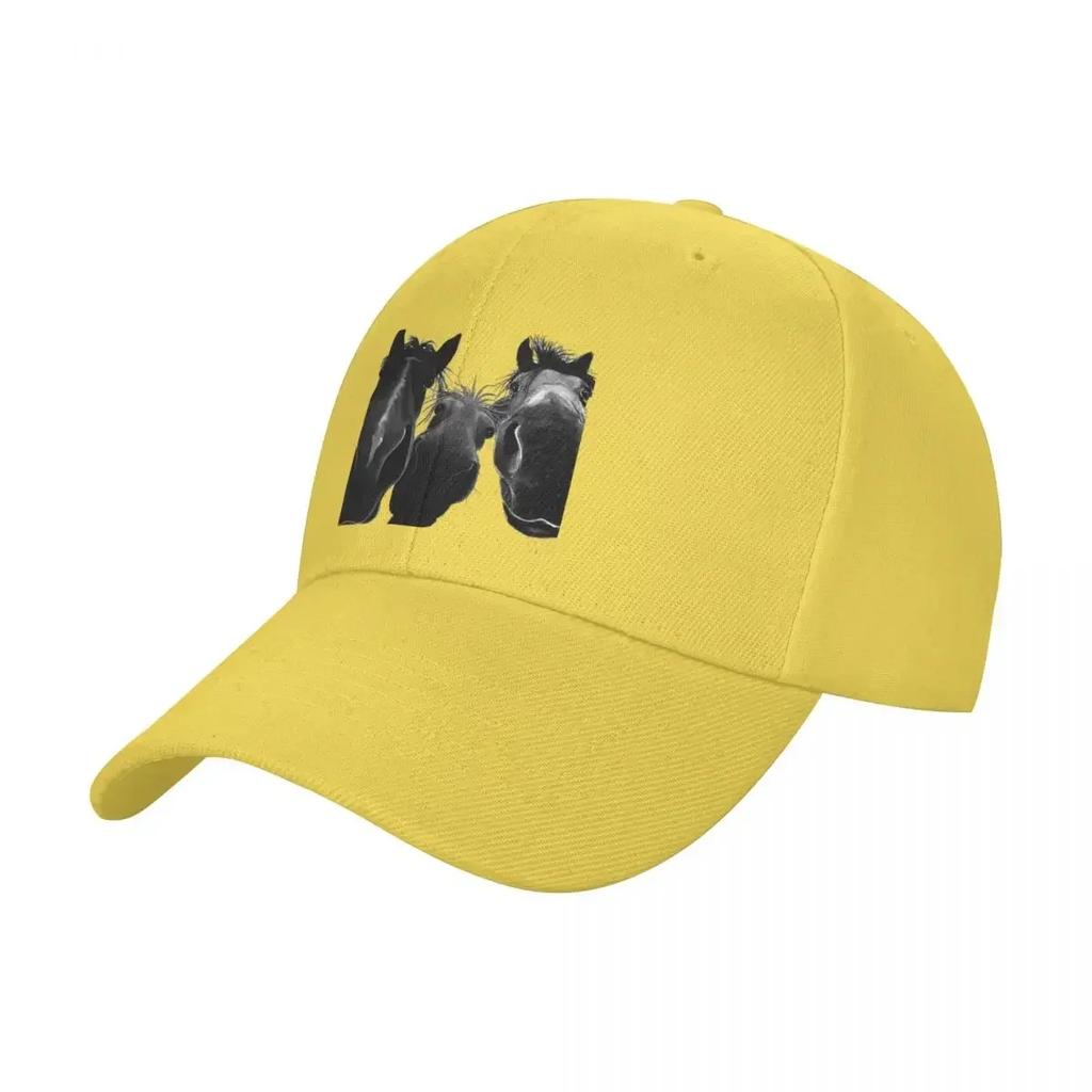 HaPPY HoRSe PRiNT RoDNeY PiNeaPPLe BuRT BW BY SHiRLeY MacARTHuR Baseball Cap Hat Beach Icon Rugby Ladies Mens