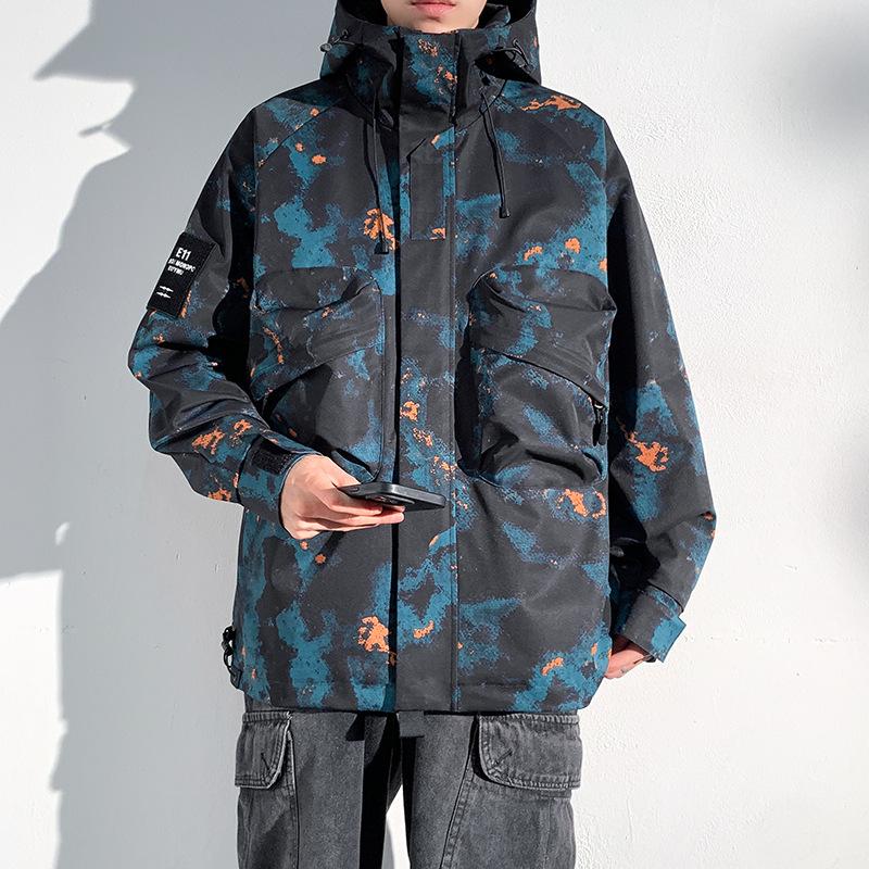 Мужская весенне-осенняя повседневная куртка с капюшоном, походная куртка большого размера, ветрозащитная куртка для улицы