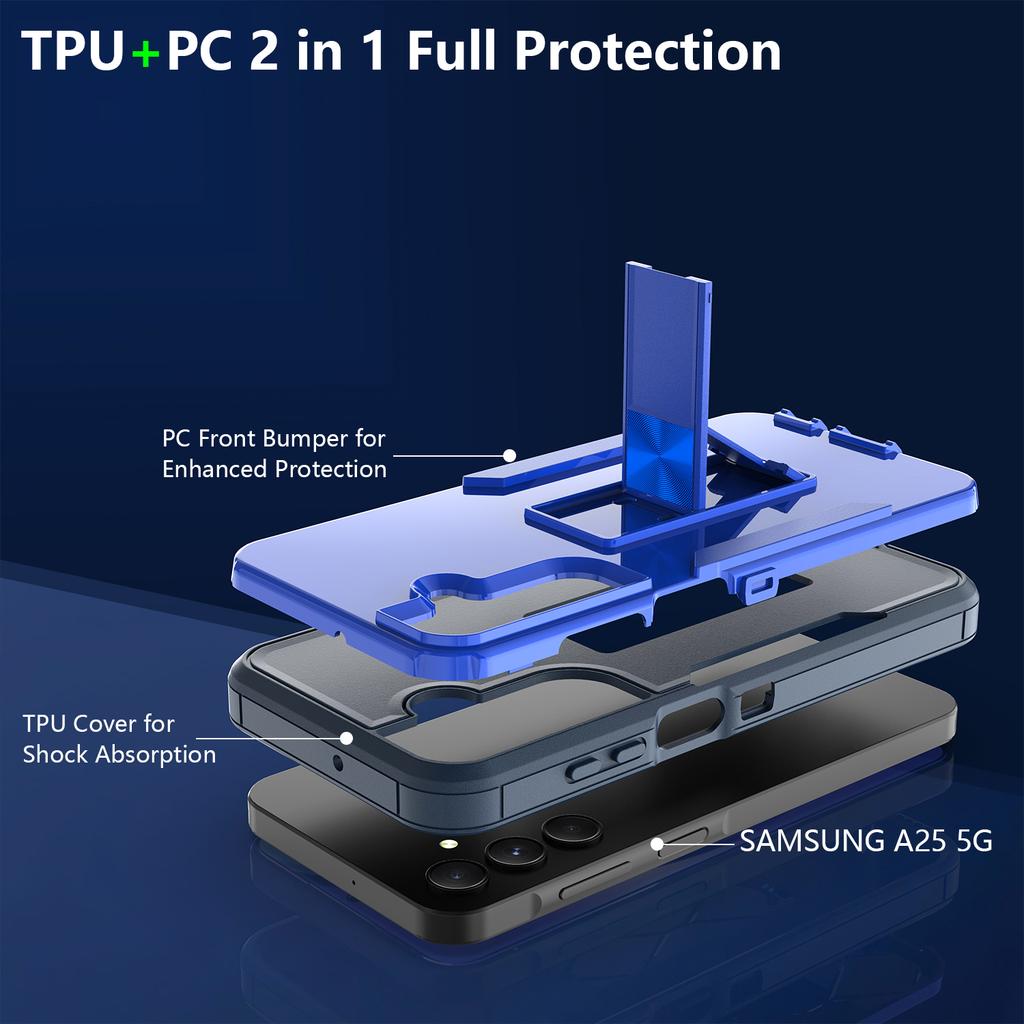 For Samsung Galaxy A35 5G Case Shockproof TPU+PC Kickstand Phone Protector