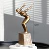 Абстрактная скульптура Спортивная фигурка Фигурка Мужчина Статуя человеческого тела Произведение искусства Креативный декор для дома для