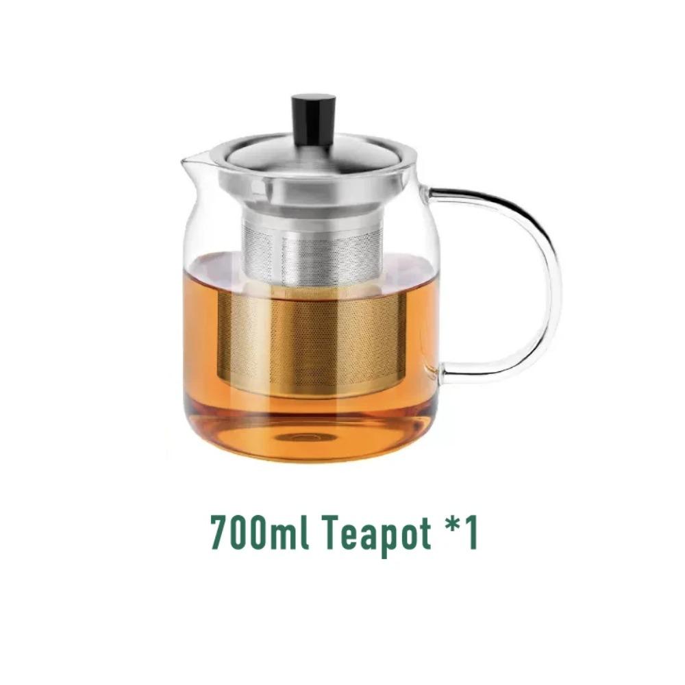 SAMADOYO-Heat-Resistant Glass Teapot, Large Capacity Tea Maker, Tea Water Separation and Filtration, Household Teapot