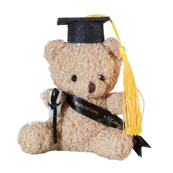 Выпускной плюшевый мишка с кепкой доктора философии плюшевая мягкая игрушка в подарок выпускникам мягкая кукла-медведь выпускной подвеска в виде сумки плюшевый мишка