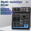 M4 4 Channel Bluetooth Mini Audio Mixer Sound Card Video DJ 16 Digital Effects Noise Reduction Console USB Recording For Singing
