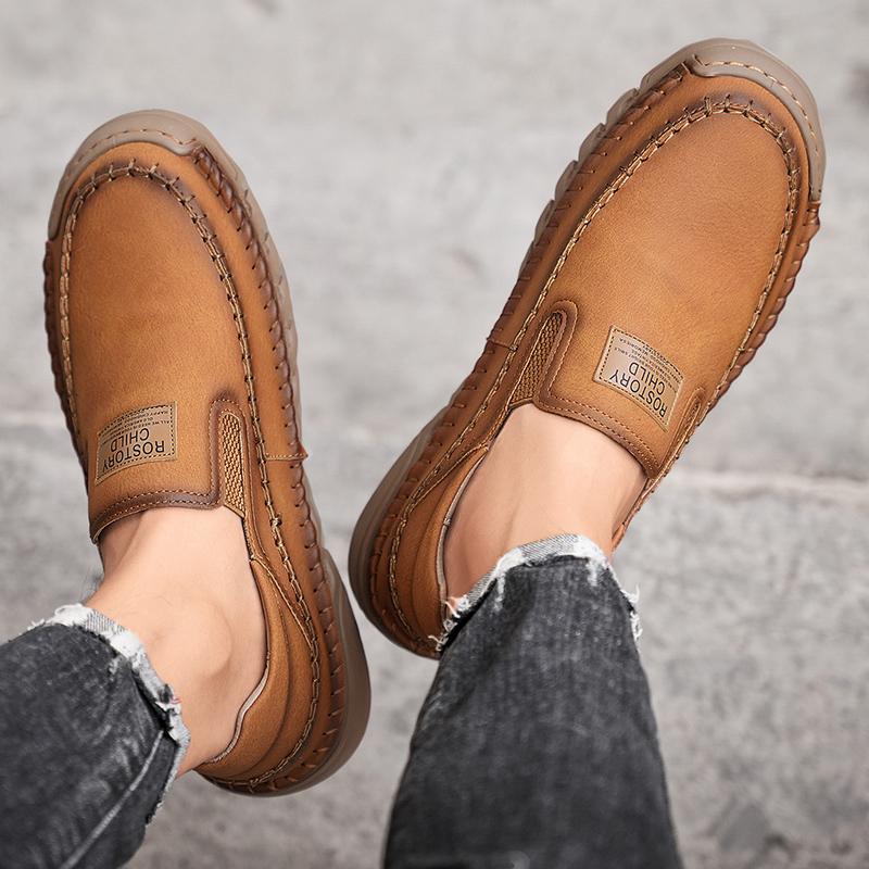 38-46 Уличная кожаная обувь Мужские кроссовки для хайкинга Обувь для вождения автомобиля Кожаная обувь большого размера Ботильоны