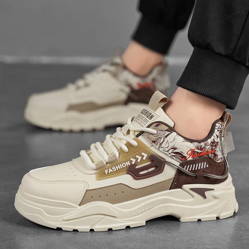 Мужская обувь четыре сезона новая повседневная обувь модная мужская спортивная обувь на шнуровке корейская версия персонализированная студенческая трендовая обувь