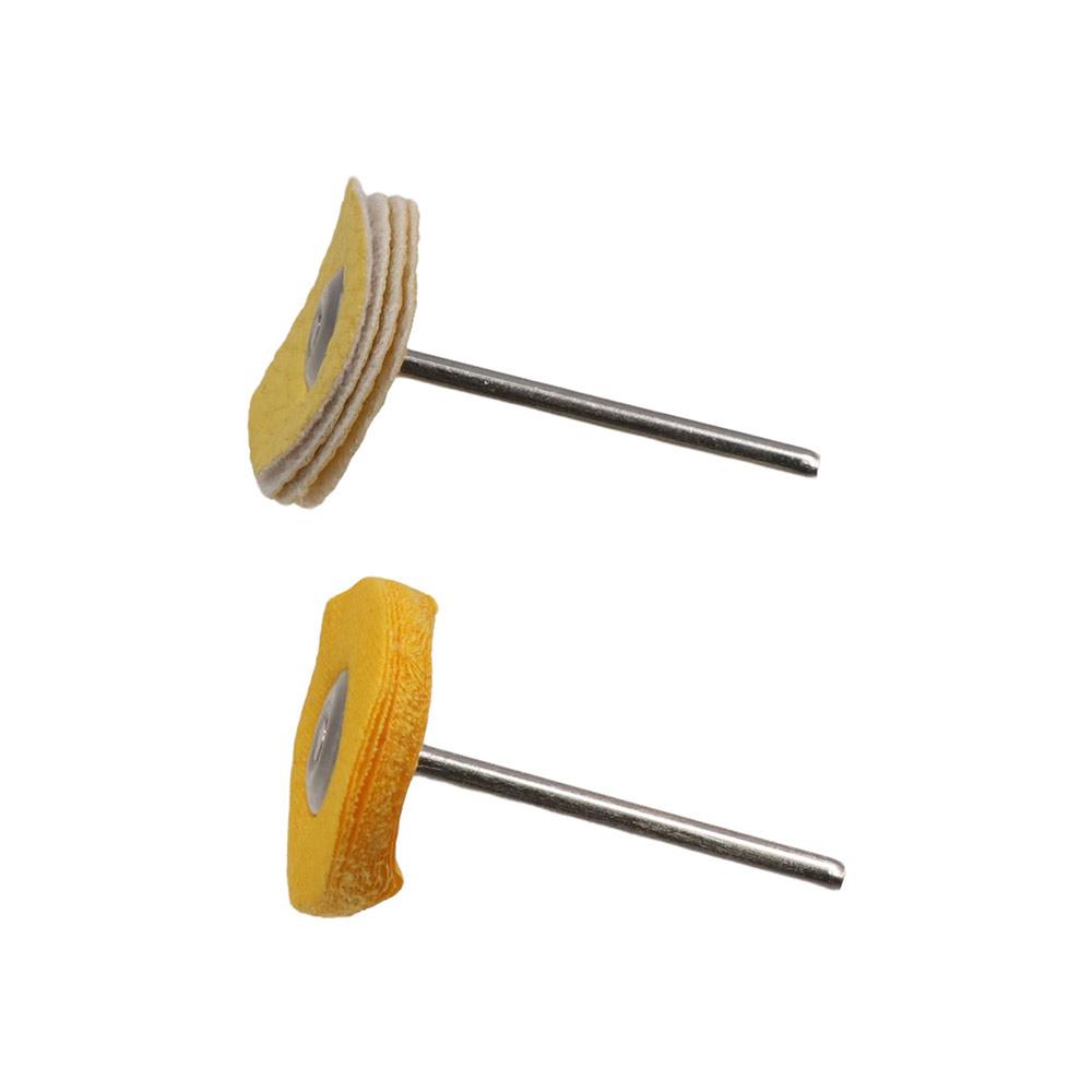 T-type Buffing Pad Brush Set Handle For Rotary Drill Bit with Stainless Steel Polishers Tool