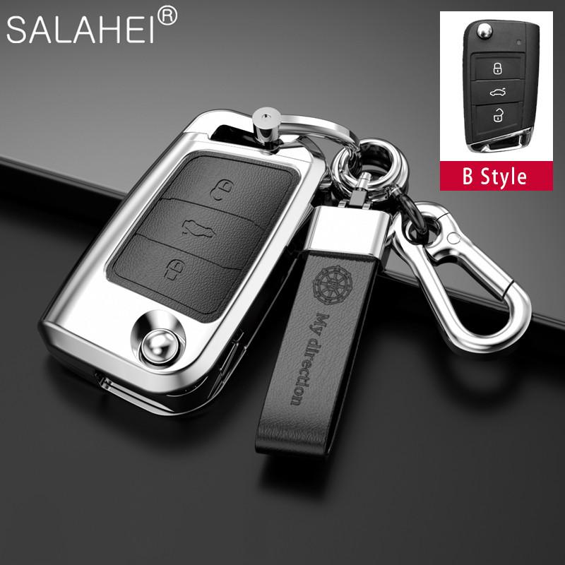 Чехол для автомобильного ключа для Volkswagen Bora Polo Tiguan Jetta Passat Golf 7 MK7 Tiguan MK2 для Skoda Octavia A7 SEAT Ateca Leon FR 2 Ibiza