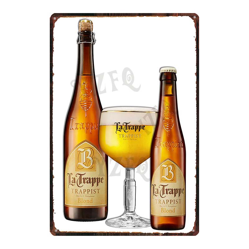 Бельгийское пиво VintageBrugse Zot La Trappe Металлические жестяные таблички для стены Бар Паб Искусство Кухня Кофе Домашний декор 30X20СМ DU-8282A