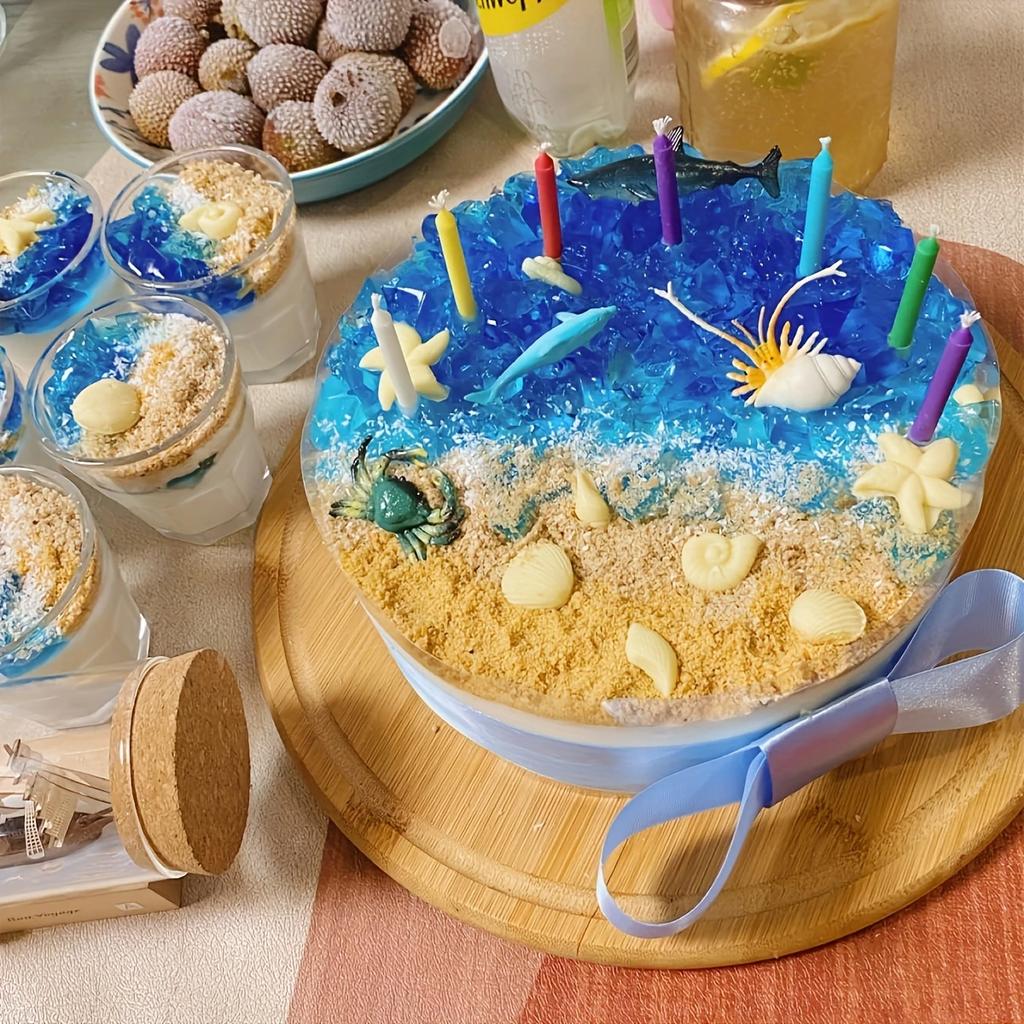 Ракушка Морская звезда Ракушка Силиконовая форма Морская жизнь Ручная работа Декор Шоколадные конфеты Торт Ароматерапия Гипсовая форма