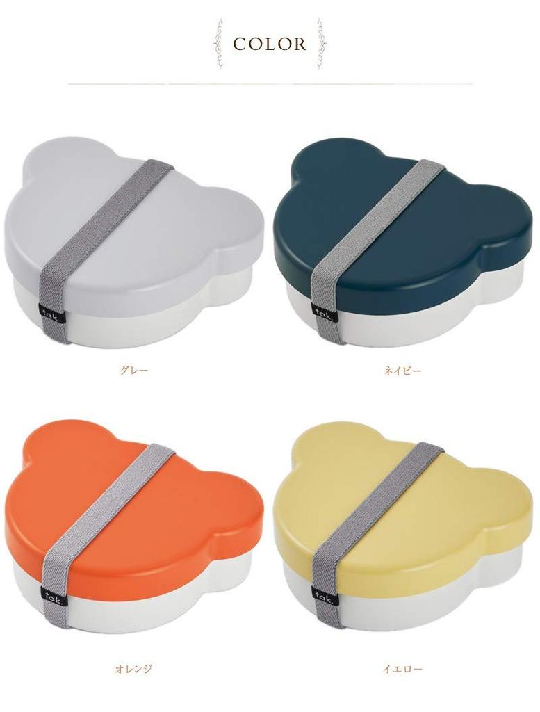 Tac Tak KIDS DISH Lunch Box Kids Dish Lunch Box Bear Made In Japan X D12 X (Lunch Box) Gray/Tak JTN-0170-GY W14.6 H4.8cm