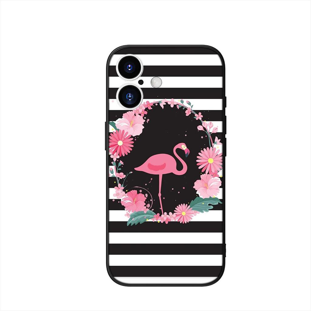 Flamingo Phone Cover Case for Apple iPhone 16 15 14 Plus 13 12 Mini 17 Pro Max + 16E Air 16+ ProMax Casing