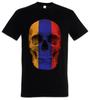 CLASSIC ARMENIA SKULL FLAG T-SHIRT - Banner Fahne Armenien Biker MC