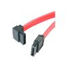 Кабель Serial ATA SATA к SATA под углом - STARTECH - 15 см - Экранированный - Красный