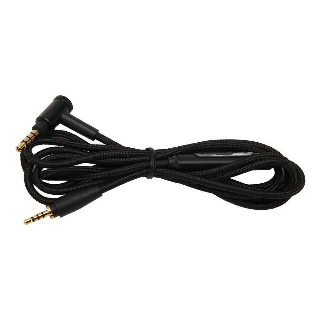Сменный кабель для наушников OFC 90-градусный штекер под прямым углом Улучшенный провод для наушников с микрофоном для наушников Sennheiser 1,5 м