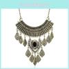 Богемное многослойное ожерелье с листом дерева и сверкающими деталями для подарка подросткам