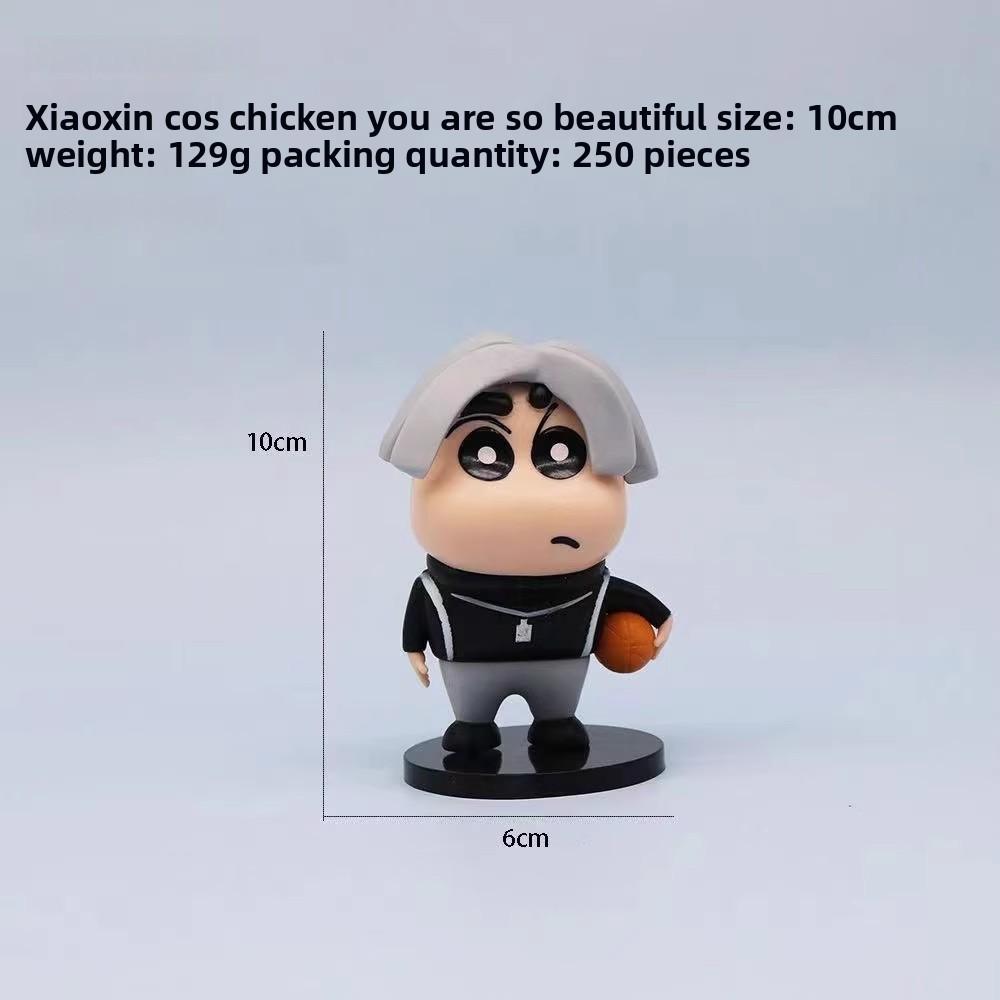 Crayon Shin Chan Kunkun Chicken Pvc Desk Ornament With Cartoon Style For Collectors