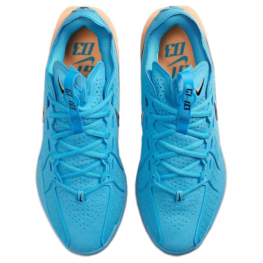 Nike Баскетбольные кроссовки для мужчин Nike Air Zoom GT Cut 3 EP Blue Fury Metallic Silver Tangerine Tint Black DV2918-404