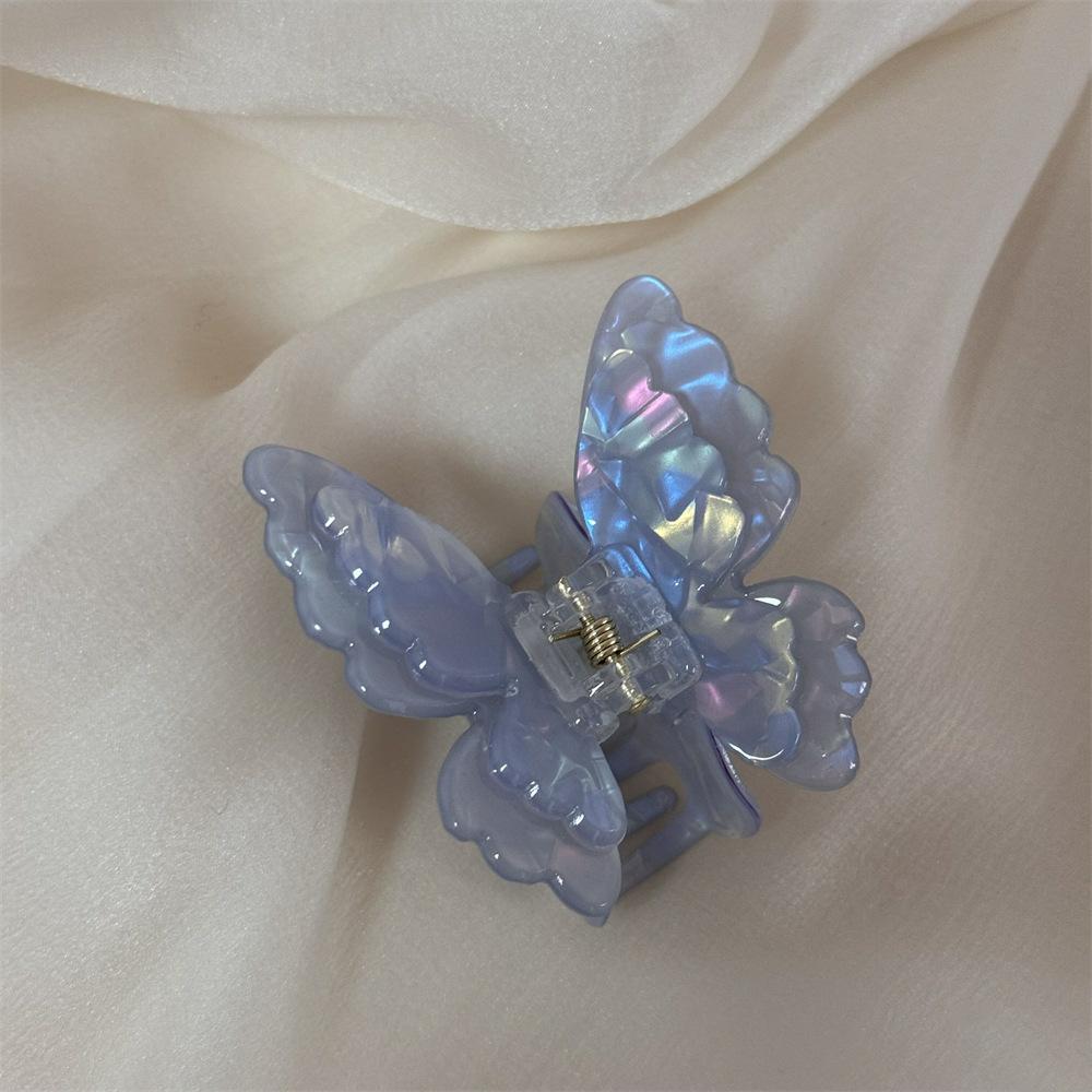Супер фея прозрачная заколка-бабочка модная и простая заколка для захвата волос на затылке нишевая личность высококачественные аксессуары для волос